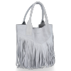 Dámská kabelka shopper bag Vittoria Gotti světle šedá VPOS9